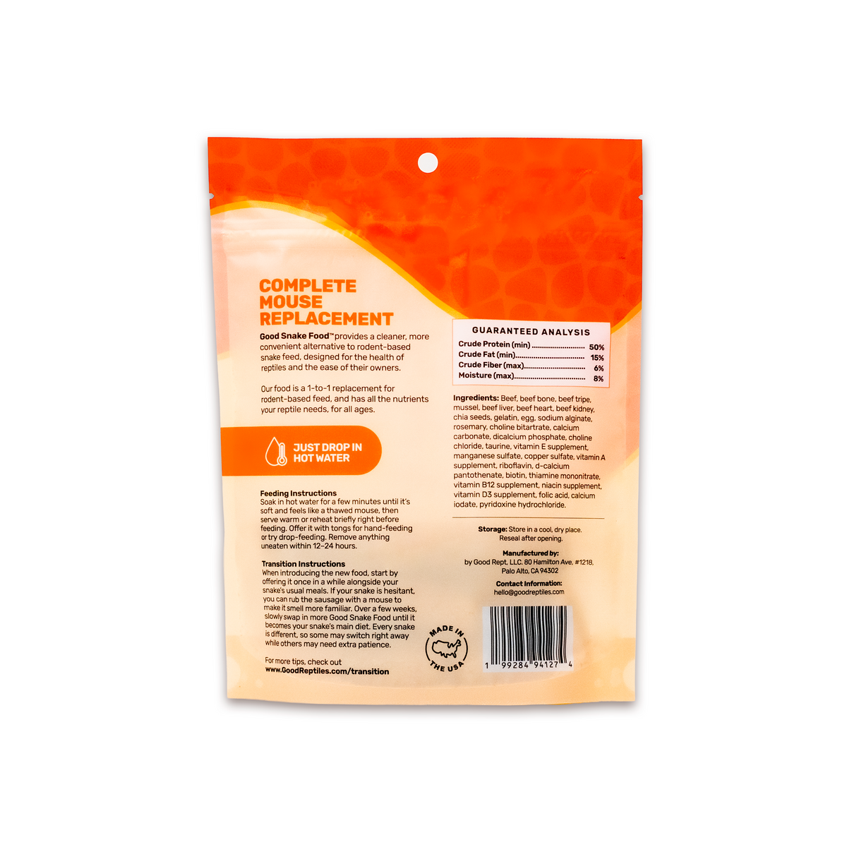 NEW Good Snake Food - Medium Size