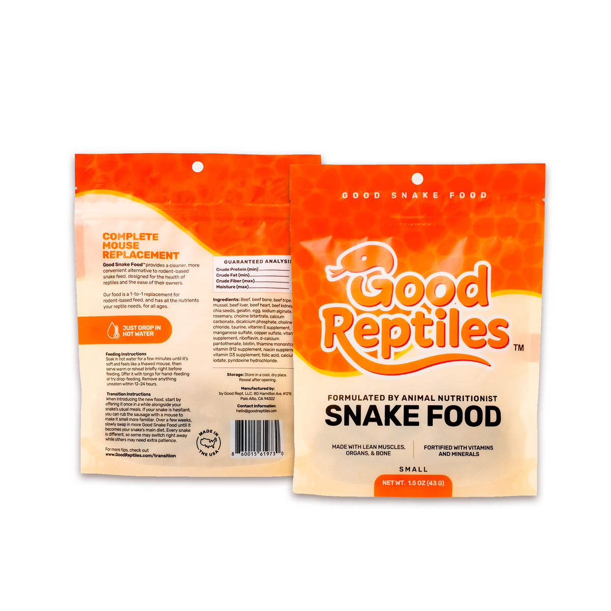 NEW Good Snake Food - Small Size (FKA "Medium")