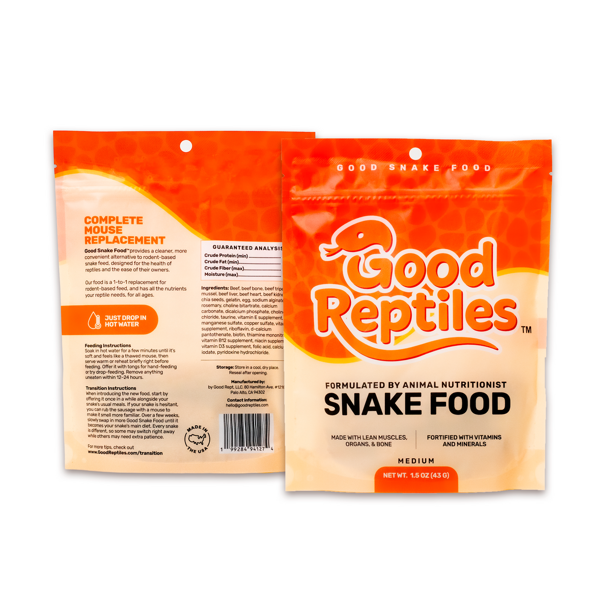 NEW Good Snake Food - Medium Size