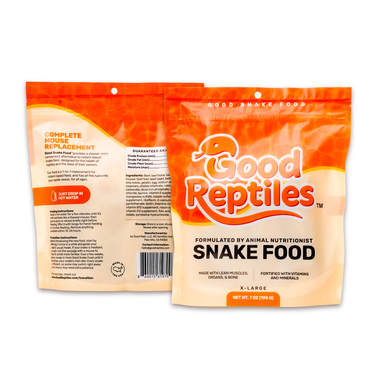NEW Good Snake Food - XL Size (4 Count)
