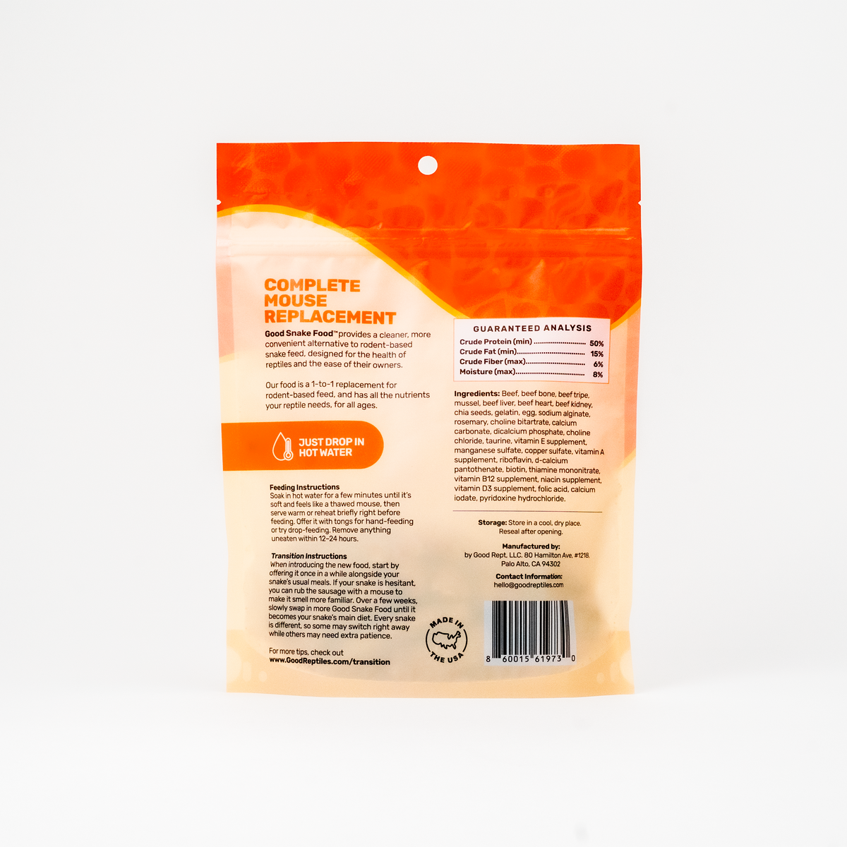 NEW Good Snake Food - Small Size (FKA "Medium")